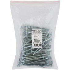 Шурупы оцинкованные, универсальные 6 х 70 100 шт Фасовка (20770-0)