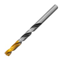 Сверло спиральное по металлу 8 x 117мм, Р6М5, Golden Tip, многогранная заточка Denzel (718282)