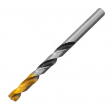 Сверло спиральное по металлу 8 x 117мм, Р6М5, Golden Tip, многогранная заточка Denzel (718282)