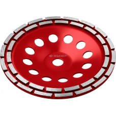 Чашка шлифовальная алмазная двухрядная d 230 мм ЗУБР 33376-230