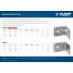 Крепежный уголок нержавеющий НКУ-2.0, 90 x 100 x 100 x 2 мм ЗУБР Профессионал 310526-90