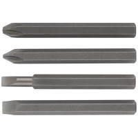 Биты для ударной отвертки CrV, набор 4 шт., 80 мм (56270)