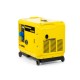 Генератор диз. CHAMPION DG6501ES+ATS (5/5,5кВт 8,9лс 16л 12V 160кг эл.стартер,колеса,счетчик,кожух) (DG6501ES)