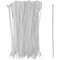 Хомуты нейлоновые для проводов, белые 100 шт., 2,5х150 мм (60367)