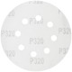 Круги шлифовальные с отверстиями (липучка), алюминий-оксидные, 125 мм, 5 шт. Р 320 (39790)