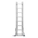Лестница, 3 х 8 ступеней, алюминиевая, трехсекционная, Сибртех (97818)
