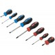 Отвертки Универсал, CrV сталь, прорезиненные ручки, пластиковый кейс, набор 8 шт. (56042)
