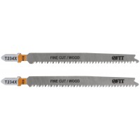 Полотна по дереву, HCS, шлифованные под свободным углом зубья, 116/91 мм, переменный шаг (T234X), 2 шт. (40904)