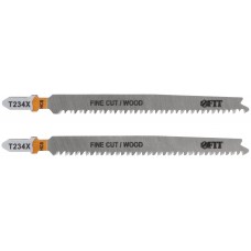 Полотна по дереву, HCS, шлифованные под свободным углом зубья, 116/91 мм, переменный шаг (T234X), 2 шт. (40904)