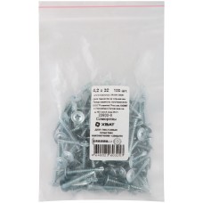 Саморезы для листовых пластин, наконечник-сверло 4,2 х 32 100 шт Фасовка (22832-0)
