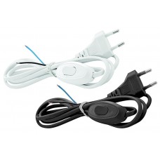 Шнур для бра ШВВП (2х0,75 мм) 1,7 м с переключателем 