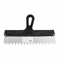 Шпатель из нержавеющей стали, 350 мм, зуб 10 х 10 мм, пластмассовая ручка Sparta (85131)