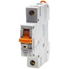 Автоматический выключатель ВА-100, 1P, 20А, C, 10кА СВЕТОЗАР SV-49071-20-C