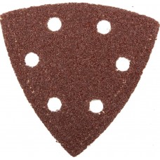 Треугольник шлифовальный 93?93?93мм Мастер универсальный на велкро основе 6 отверстий Р40 5шт ЗУБР 35583-040