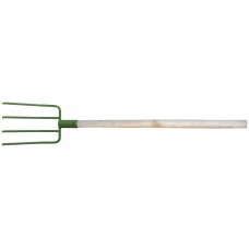 Вилы 4-х рогие садовые сварные с деревянным черенком (76995)