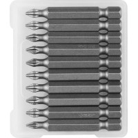 Биты кованые 10 шт, PH1, 50 мм ЗУБР 26001-1-50-10