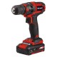 Дрель аккумуляторная Einhell PXC TC-CD 18/35 Li, 18В,35Нм,550об/мин,патрон 10 мм,LED,1х1.5Ач+ЗУ 3А (4513914)