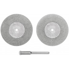Круги с алмазным напылением 2 шт. и штифт диам. 3 мм, 40 мм (36932)