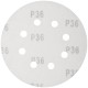 Круги шлифовальные с отверстиями (липучка), алюминий-оксидные, 125 мм, 5 шт. Р 36 (39661)
