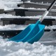 Лопата для уборки снега, полипропилен, 350х405х1300мм, алюминиевый черенок, ПВХ накладка, LUXE Palisad (61776)
