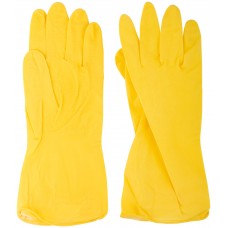 Перчатки хозяйственные латексные, внутреннее напыление, размер L (12401)