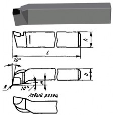 Резец Подрезной отогнутый 25х16х140 Т5К10 левый
