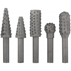 Шарошки стальные по дереву, 5 шт. (36455)