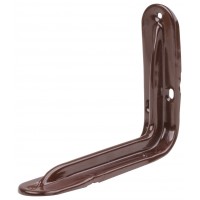 Уголок-кронштейн усиленный коричневый 100х150 мм (0,8 мм) (65958)