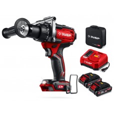 Дрель-шуруповерт бесщеточная 20 В 165 Н·м 2 АКБ LMS 2 А·ч сумка ЗУБР ДБ-165-22