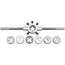 Набор плашек 8 предм. сталь 9ХС на карточке ЗУБР 28128-H8