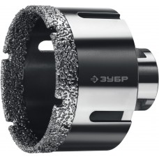 Коронка алмазная вакуумная АВК, d 68 мм, М14, 15 мм кромка ЗУБР Профессионал 29865-68