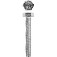 Болт M10 x 70 мм, кл. пр. 5.8, цинк, 5 кг, ГОСТ 7798-70 ЗУБР 303080-10-070