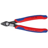 Бокорезы прецизионные Super Knips 125 мм, чернёные, зажим для проволоки, 2-комп ручки Electronic KN-7891125