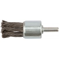 Корщетка-венчик, со штифтом, стальная витая проволока 28 мм (38600)