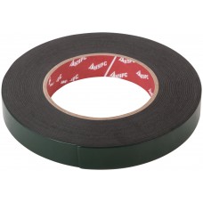 Лента монтажная клейкая на вспененной основе, черная 19 мм х 10 м (11788)