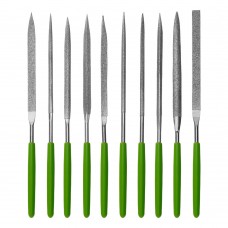 Набор надфилей алмазных 140 х 70 х 3 мм, 10 шт Сибртех (158357)