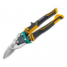 Ножницы по металлу, 270 мм, прямой и правый рез, сталь-СrMo, трехкомпонентные рукоятки Denzel (78371)