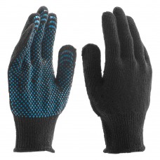 Перчатки хлопкоэфирные плюшевые, ПВХ 