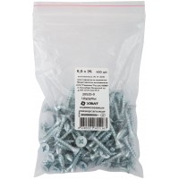 Шурупы оцинкованные, универсальные 5 х 25 100 шт Фасовка (20525-0)