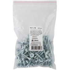 Шурупы оцинкованные, универсальные 5 х 25 100 шт Фасовка (20525-0)