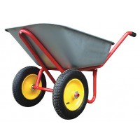 Тачка строительная двухколесная, 110 л, грузоподъемность 240 кг, Профи (77619)