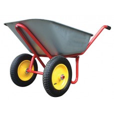 Тачка строительная двухколесная, 110 л, грузоподъемность 240 кг, Профи (77619)