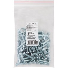 Винт с полуцилиндрич. головкой с полной резьбой оцинков. DIN 7985 5х25 100 шт Фасовка (27720-0)