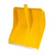 Лопата для уборки снега пластиковая, желтая, 420 х 425 мм, без черенка, Сибртех (61616)
