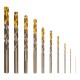 Набор сверл по металлу, 1-10 мм, Р6М5К8-TiN, Golden Tip, 10 шт Denzel (723005)
