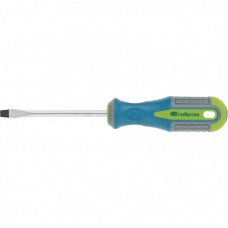 Отвертка, SL4 х 100 мм, CrV, трехкомпонентная рукоятка Сибртех