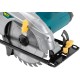 Пила дисковая 1300 Вт; 4700 об/мин; 190/20 мм; 4,0 кг; жел. опора; рез. накл.; блок шпинд.; коробка (80405)