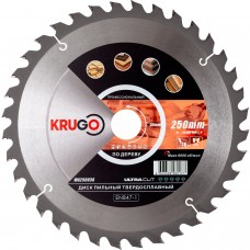 Пильный диск 250 x 2.6/1.8 x 36T x 30mm KRUGO (WA250036)