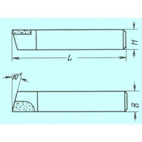 Резец проходной упорный прямой 20х12х100 Т15К6