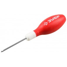 Шило сапожное 60 мм, d 3 мм, обрезиненная рукоятка ЗУБР 09570-3